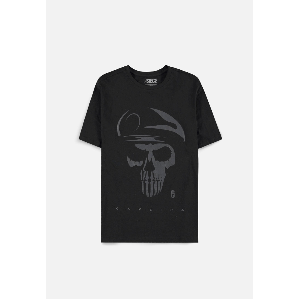 6 Siege - Raised Print T-shirt Homme - Noir